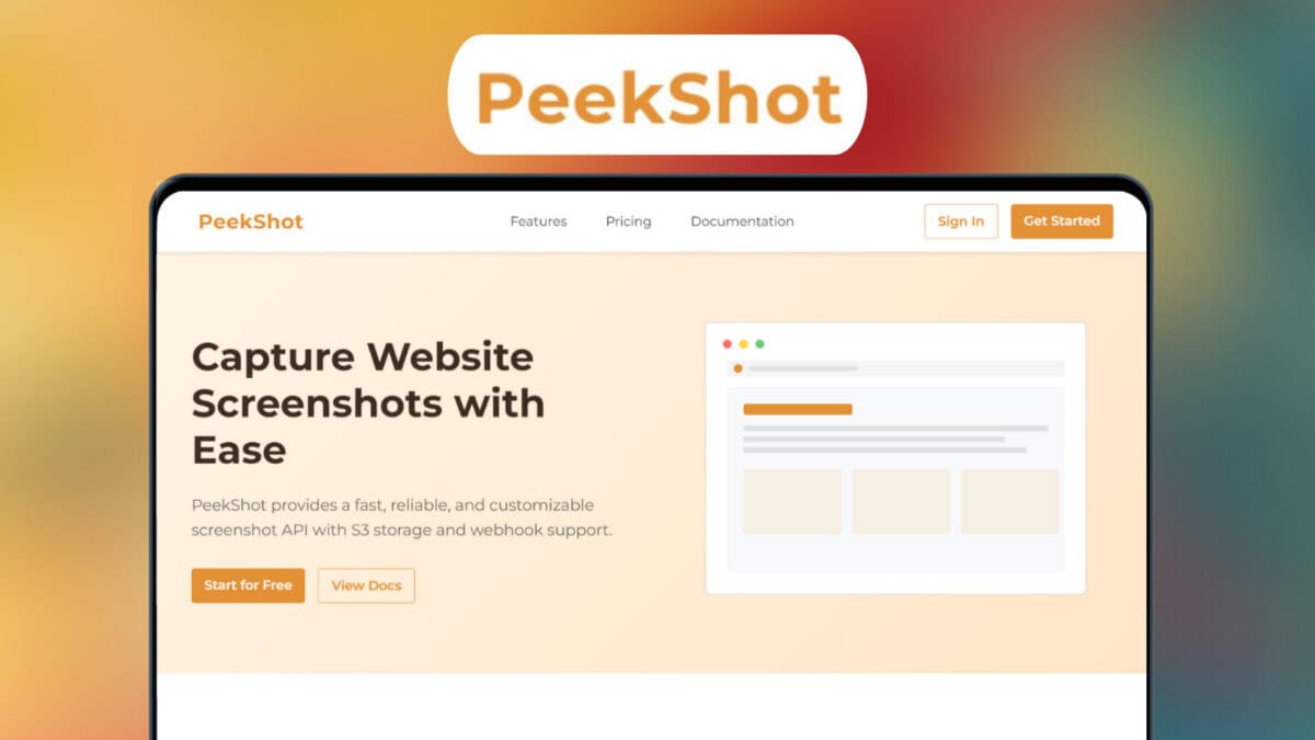 Peekshot lifetime deal image