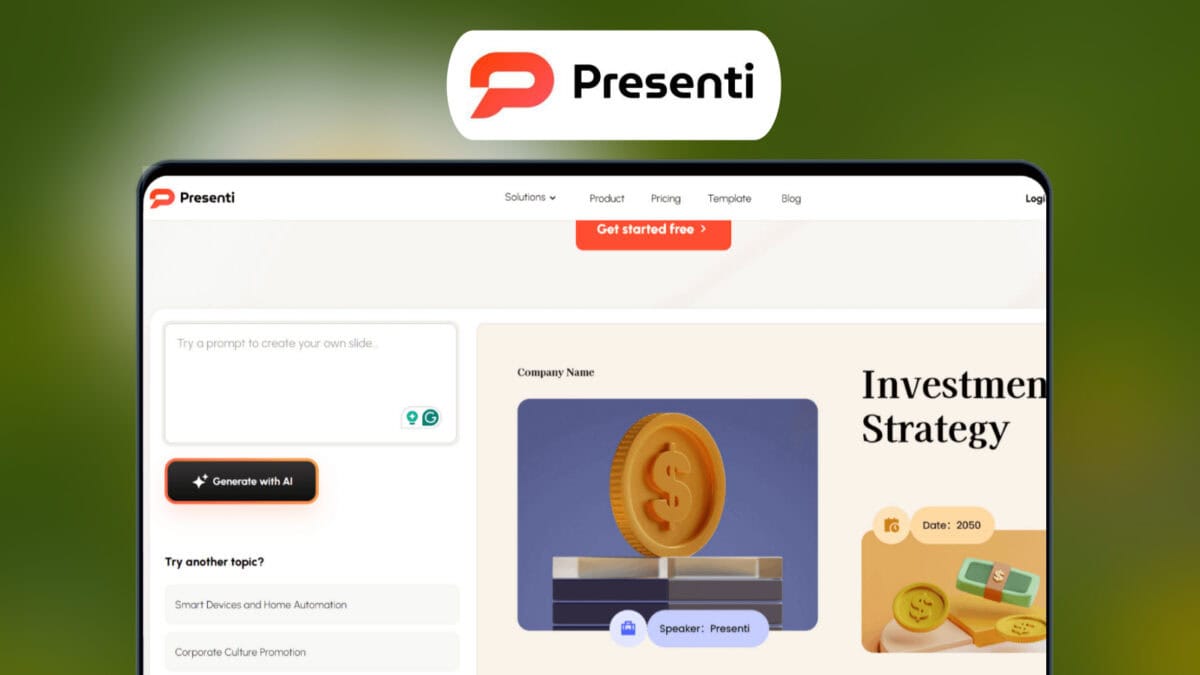 Presenti Ai-Generate Polished Branded Presentations Instantly 