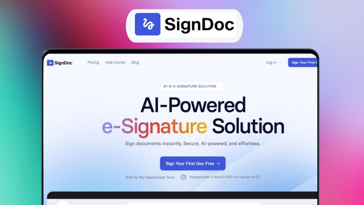 Signdoc lifetime deal image
