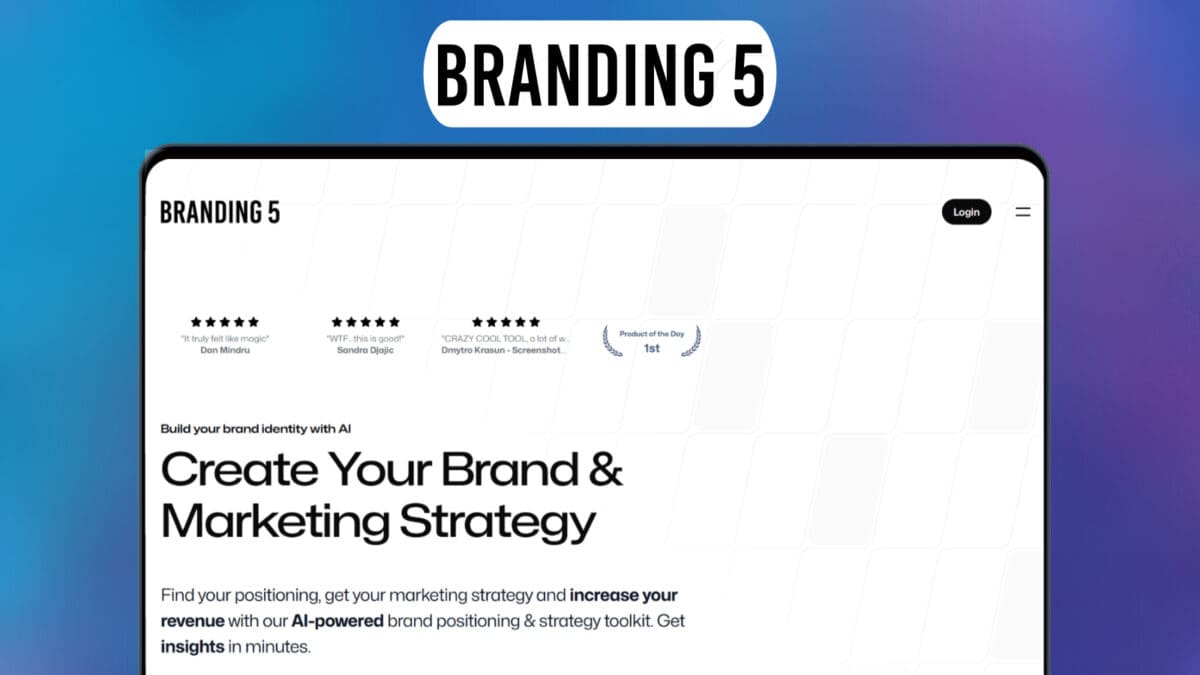 Branding5 lifetime deal image