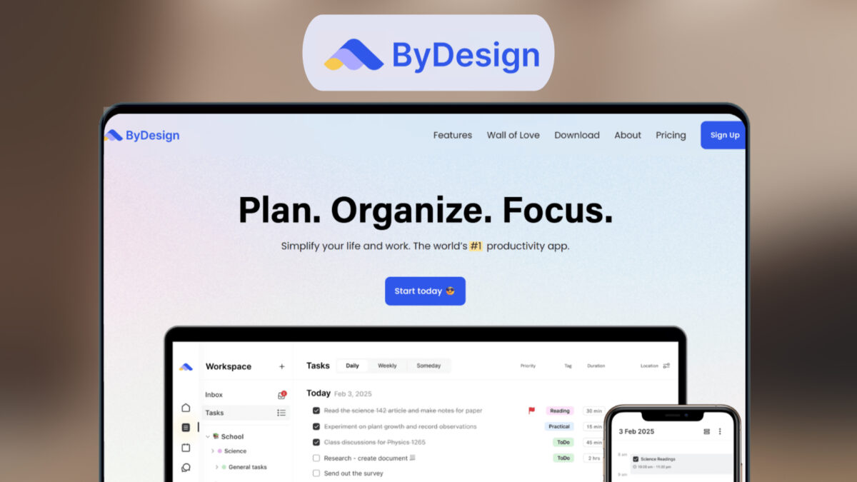 Bydesign lifetime deal image