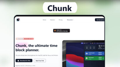 Chunk Lifetime Deal | Flat 30% OFF⏳Minimalist Time Blocking for macOS