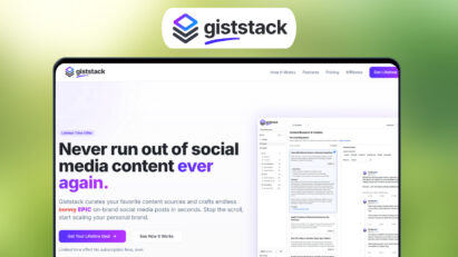 Giststack Lifetime Deal ✍️ Unique AI Posts in Your Voice