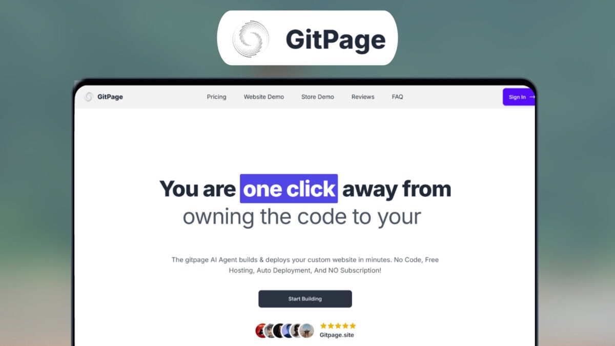 Gitpage lifetime deal image
