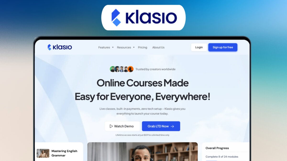 Klasio lifetime deal image