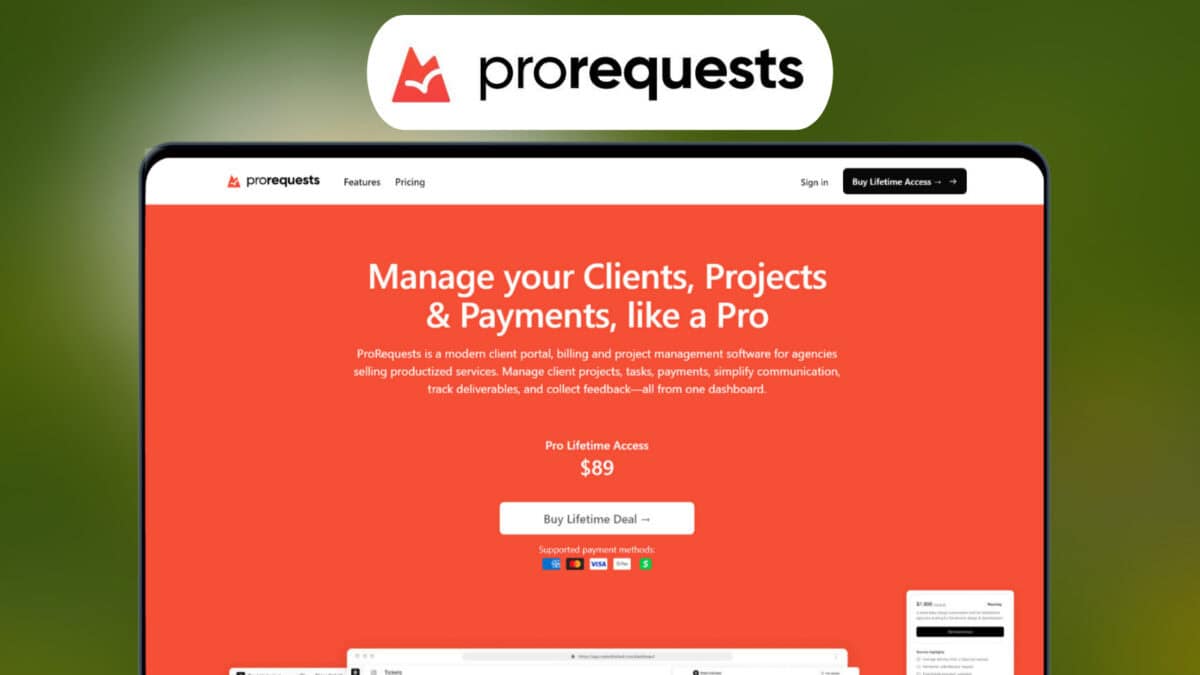 Prorequests lifetime deal image