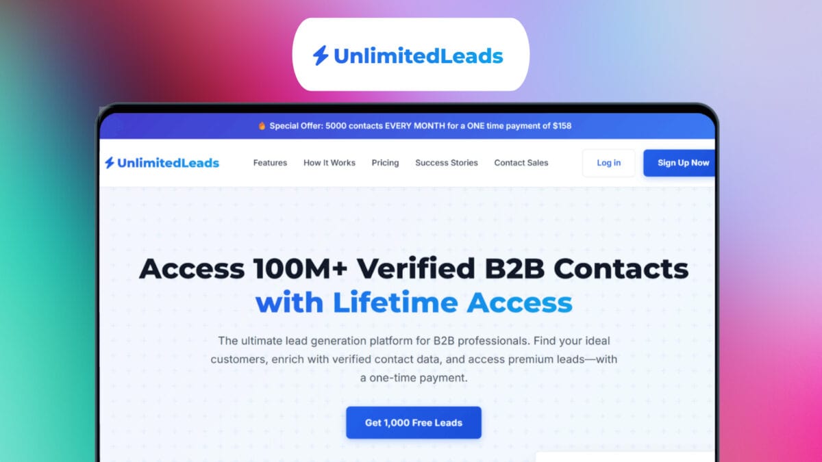 Unlimitedleads lifetime deal image