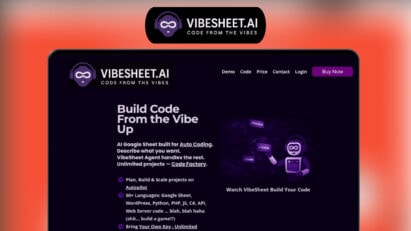 VibeSheet Lifetime Deal 🤖 Build & Manage AI-Powered Projects Fast