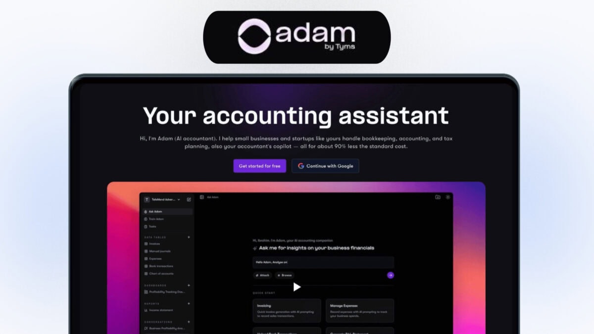 Adam by tyms lifetime deal image