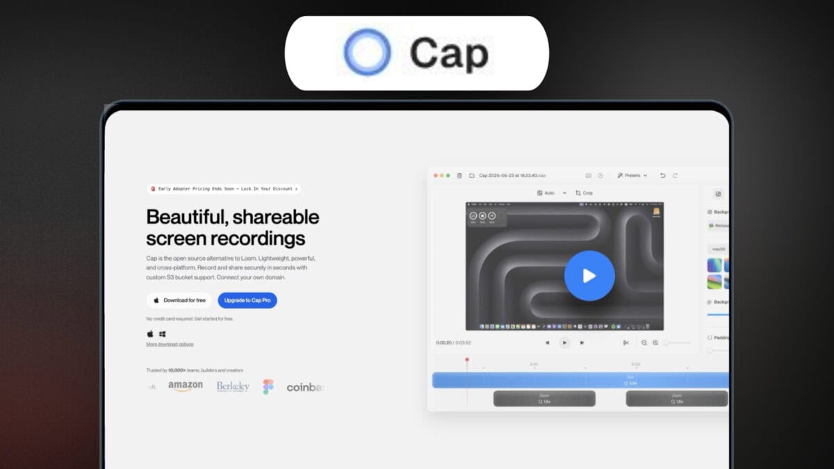 Cap so lifetime deal pricing