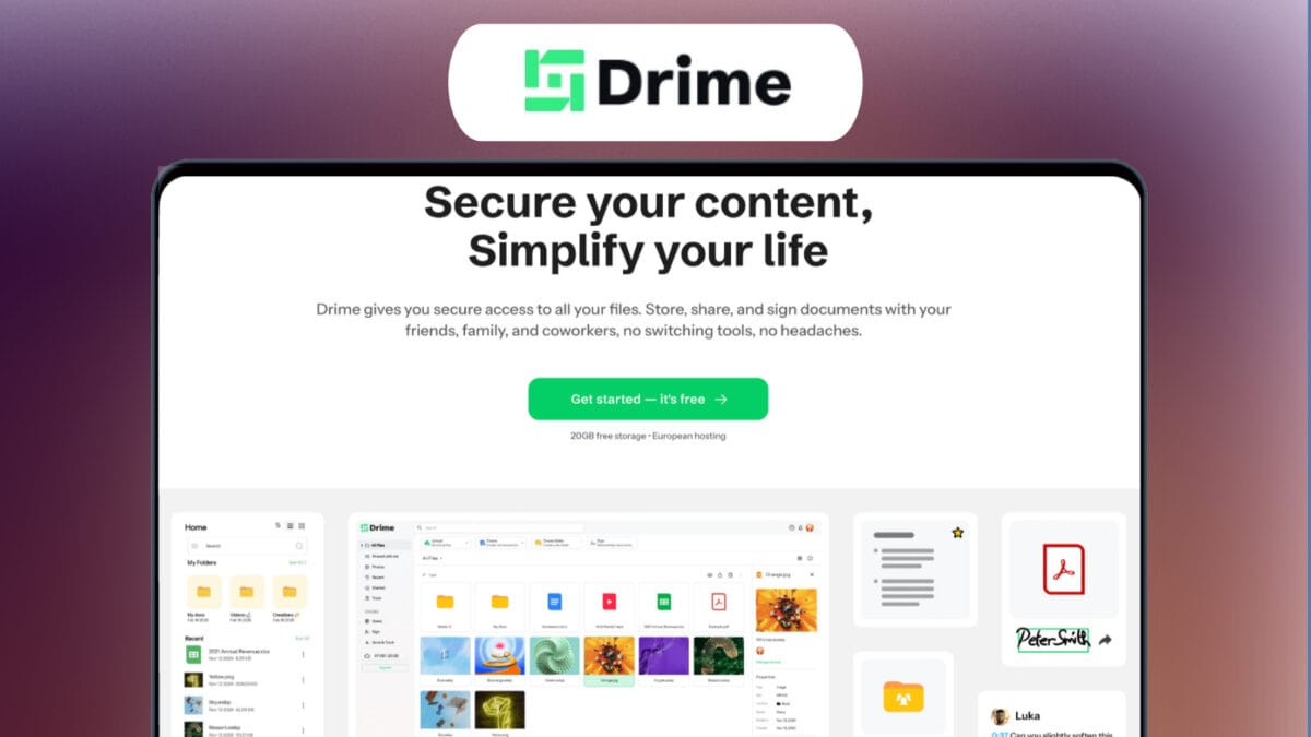 Drime lifetime deal featured image