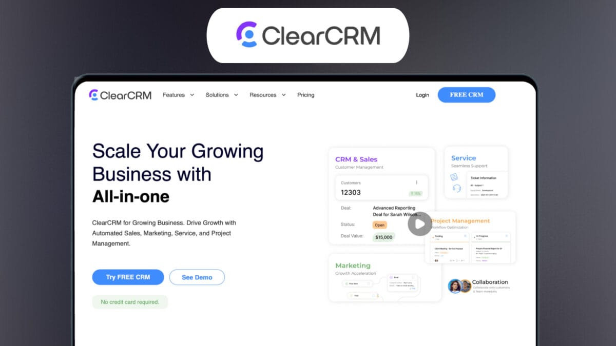 Clearcrm lifetime deal featured image
