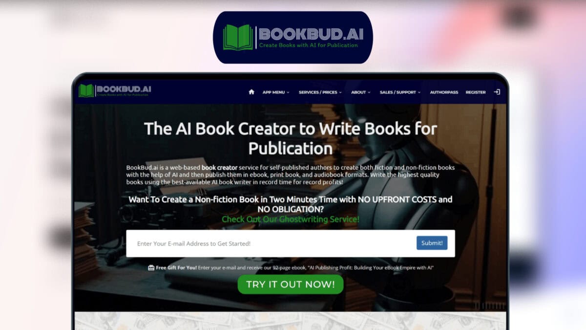 BookBud Lifetime Deal 📚 AI e-Book Generator