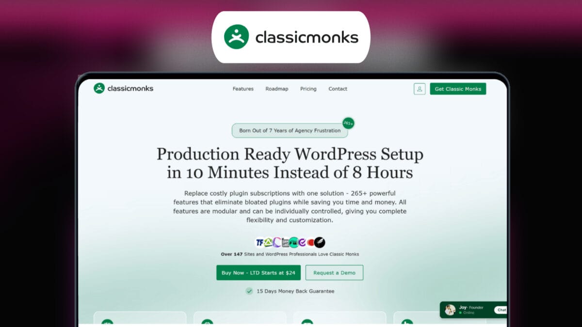 Classic Monks Lifetime Deal Image