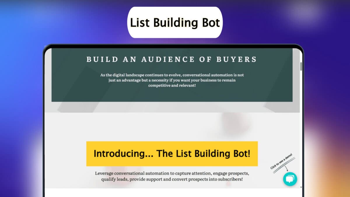 List Building Bot Lifetime Deal Featured