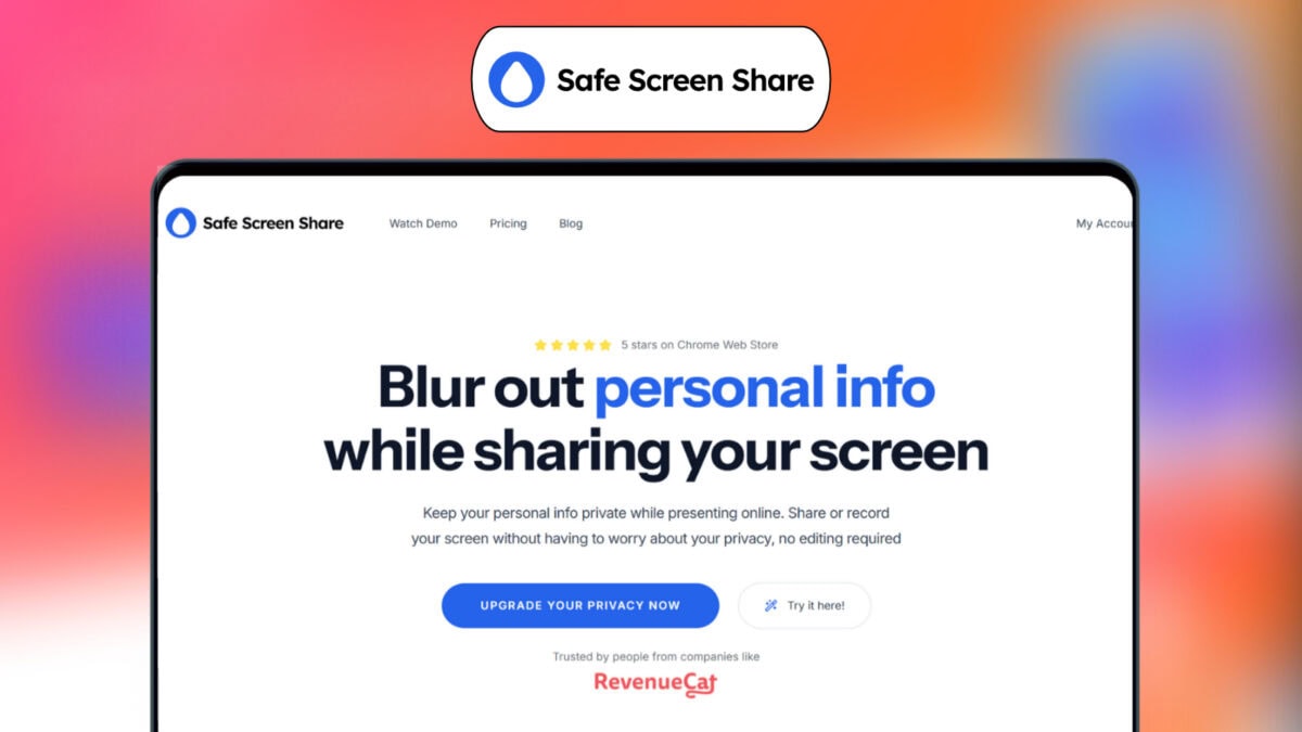 Safe Screen Share Lifetime Deal Image