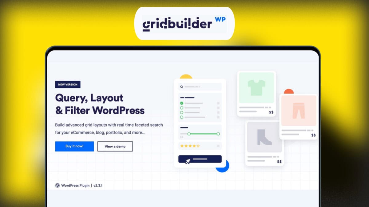 WP GridBuilder Lifetime deal Featured Image