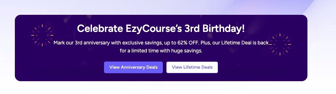 Ezycourse black friday