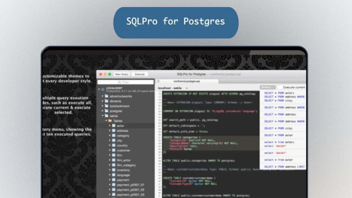 Sqlpro for postgres image