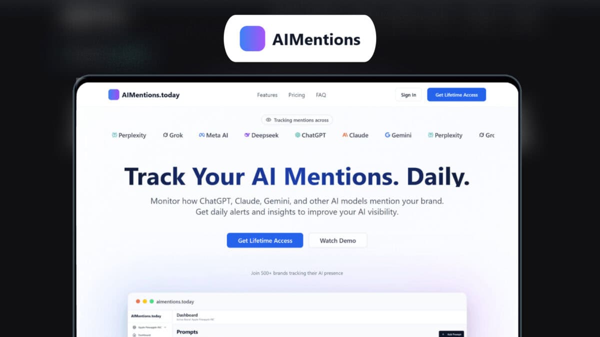 AI Mentions Lifetime Deal 📊 Smart Brand Monitoring