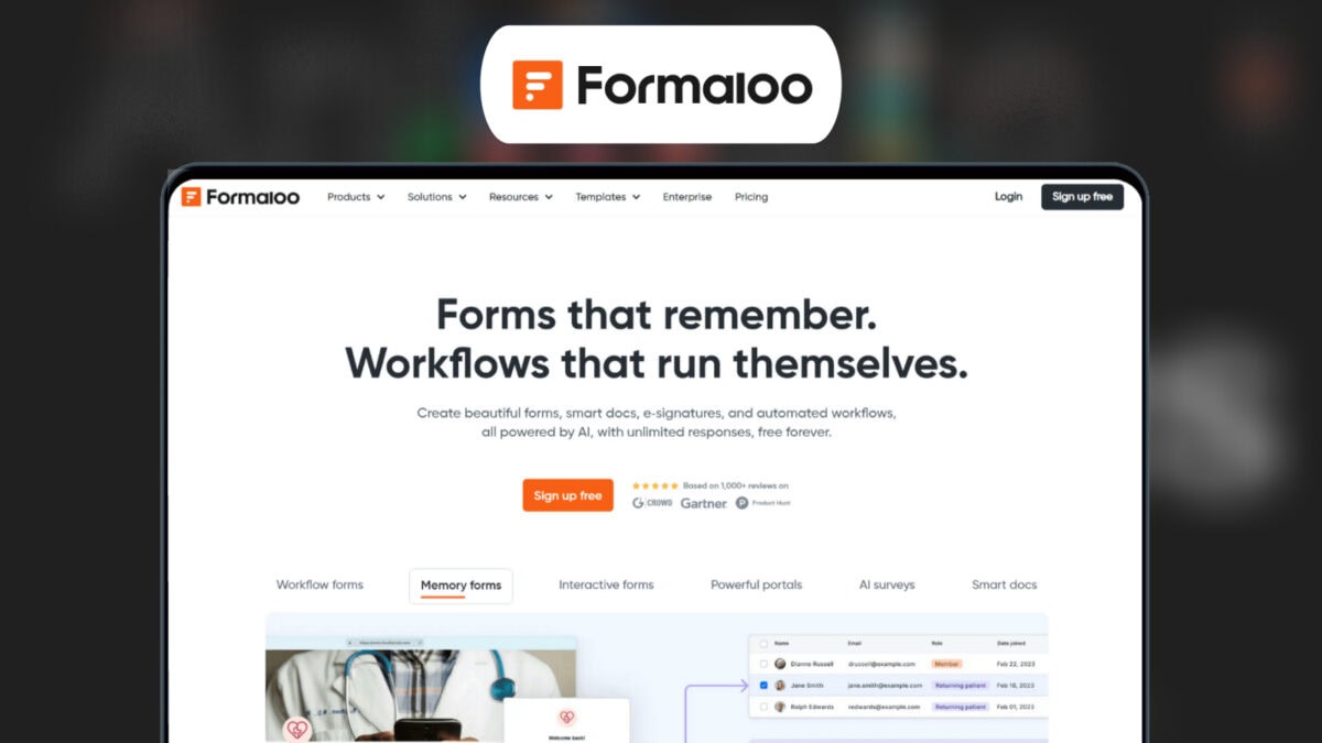Formaloo Lifetime Deal 📊 No-Code Forms, Apps and Client Portals