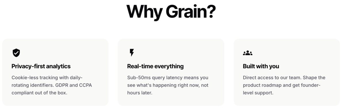 Grain features